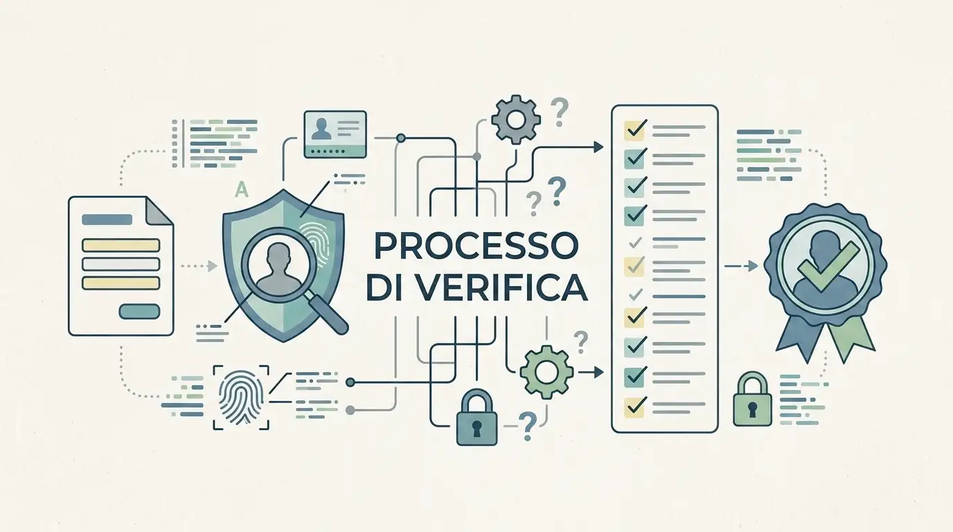 Verifica dell'identità con documento, protezione dei dati e controlli del conto